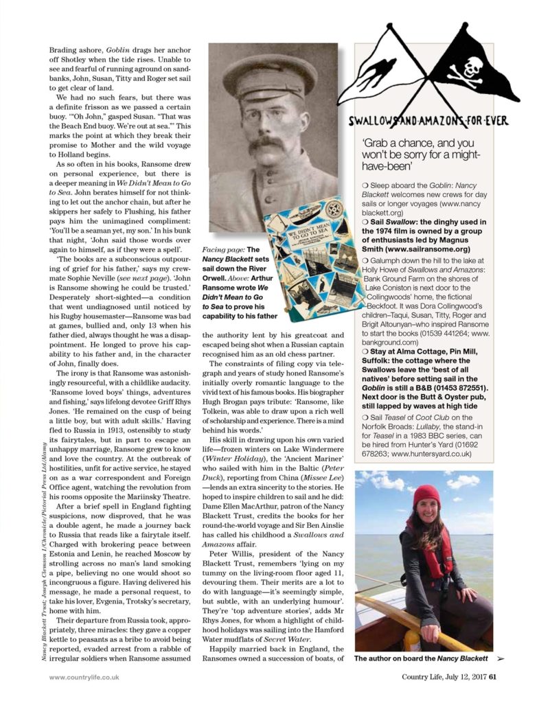 Country Life Swallows and Amazons 12 Jul 2017 page 2