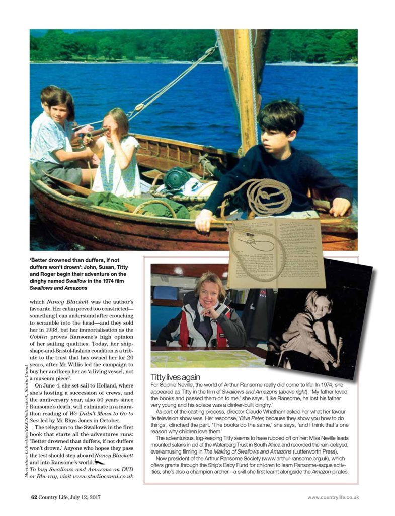 Country Life Swallows and Amazons 12 Jul 2017 page 3