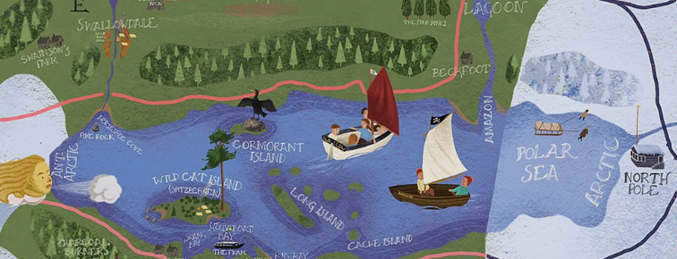 A New Swallows and Amazons Map | The Nancy Blackett Trust